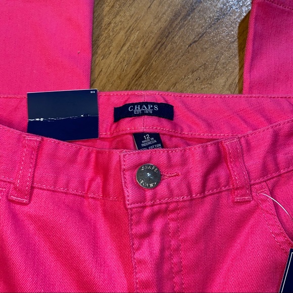 Chaps Jeans Nwt Pink Chaps Madden Straight Jeans Size 2 Poshmark